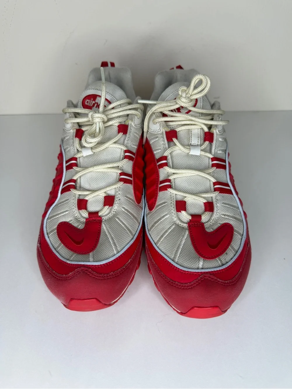Nike Air Max 98 University Red White Sneakers 640744-602 Mens Size 46 US 12